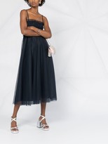 Thumbnail for your product : P.A.R.O.S.H. Square-Neck Ruched Dress