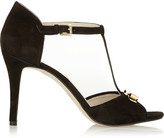 Thumbnail for your product : MICHAEL Michael Kors Vivenne embellished suede T-bar pumps