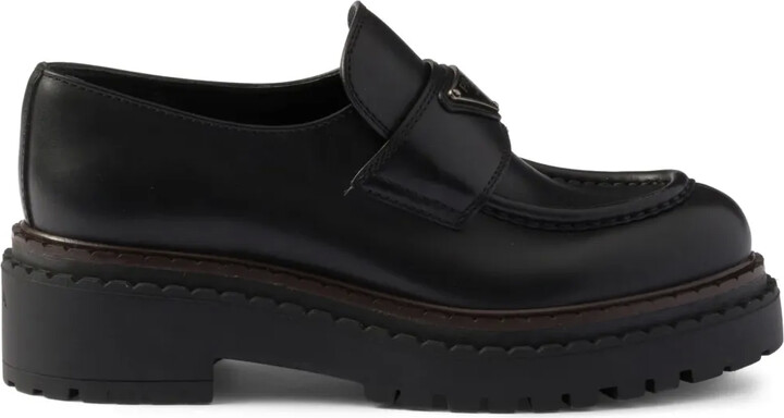 Prada Double Chocolate loafers ShopStyle