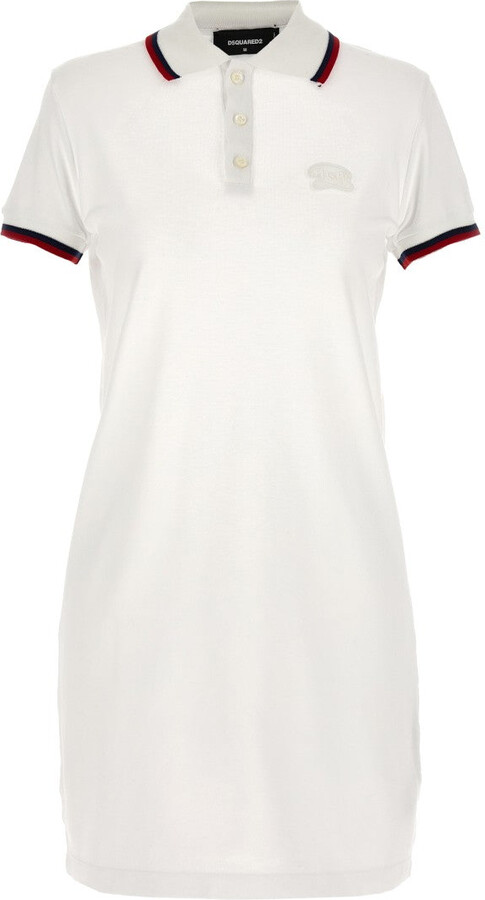 DSQUARED2 Maxi Cut Out Polo Dress