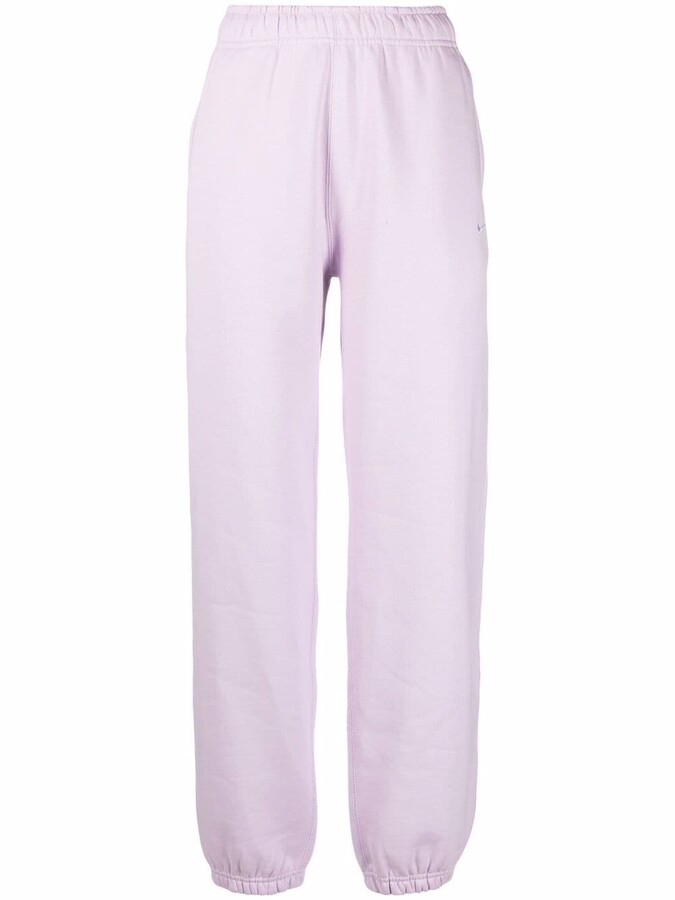 double swoosh track pants