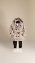 Thumbnail for your product : Burberry Hooded Cotton Twill Trench Coat