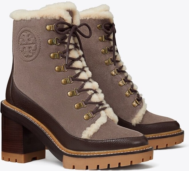 Tory Burch Miller Shearling LugSole Ankle Boot ShopStyle
