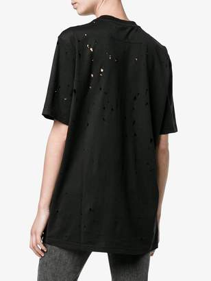 Givenchy distressed logo print t-shirt