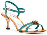 Thumbnail for your product : Dolce & Gabbana heart embellished strappy sandals