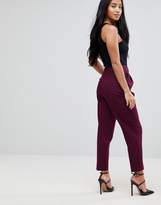 Thumbnail for your product : ASOS Petite PETITE Tapered Trousers with D-Ring
