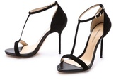 Thumbnail for your product : Alexandre Birman Suede T Strap Sandals