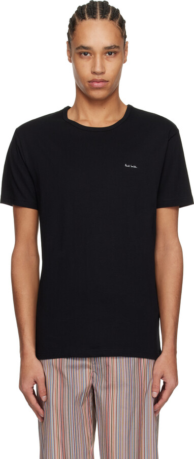 Paul Smith Three-Pack Multicolor Organic Cotton Logo Lounge T-shirts