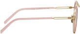 Thumbnail for your product : Calvin Klein Pink Round Clip Bridge Sunglasses