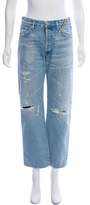 Thumbnail for your product : Atelier Jean Distressed Mid-Rise Jeans w/ Tags