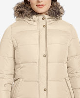 Thumbnail for your product : Lauren Ralph Lauren Plus Size Faux-Fur-Trim Down Puffer Coat, Only at Macy's