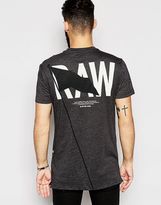 Thumbnail for your product : G Star G-Star BeRAW Exclusive to Asos T-Shirt Tore Longline Raw Back Print