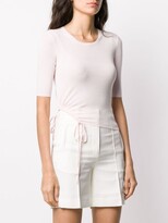 Thumbnail for your product : Alexander Wang Ribbed Ruched-Side Top