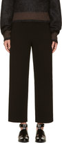 Thumbnail for your product : Chloé Black Grained Crepe Cropped Trousers
