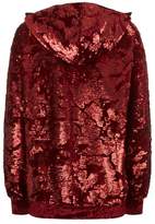 Thumbnail for your product : Couture Forte Velvet Trim Sequin Hoodie