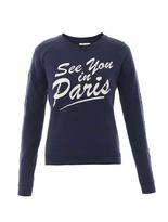 Thumbnail for your product : Zoe Karssen See You In Paris star sweatshirt