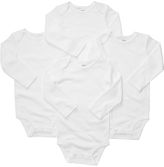 Thumbnail for your product : Carter's Baby Boys' or Baby Girls' 4-Pack White Bodysuits