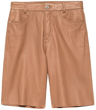 Leather Bermuda Shorts | Shop The Largest Collection | ShopStyle