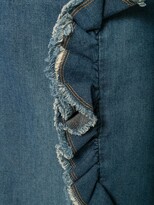 Thumbnail for your product : Moschino Pre-Owned Ruffled Denim Skirt