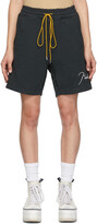 Thumbnail for your product : Rhude Black Logo Sweat Shorts