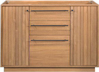 Avanity Parker 48 In. Single Sink Bathroom Vanity In Natural Teak