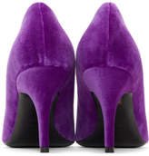 Thumbnail for your product : Balenciaga Purple Velour Heels