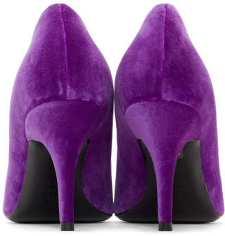 Balenciaga Purple Velour Heels