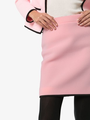 Moschino Contrast Hem Fitted Skirt