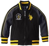 Thumbnail for your product : U.S. Polo Assn. U.S. Polo Association Boys' Softshell Jacket with Stripe Rib Knit Trim
