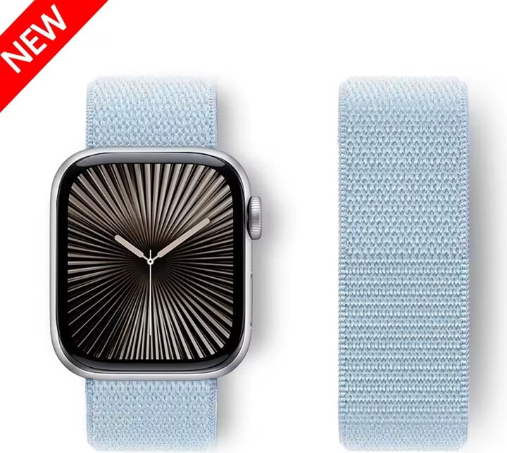 Nylon Loop For Apple Watch Strap 45mm 44mm 49mm 46mm 40mm 41mm 38mm 42mm Correa Bracelet iWatch Series 6 Se 7 8 9 10 ultra2 band