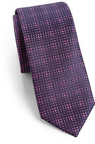 Thumbnail for your product : HUGO Modern Square Check Silk Tie