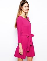Thumbnail for your product : Sonia Rykiel Sonia by Crepe Dress with Drop Waist and Tie Belt