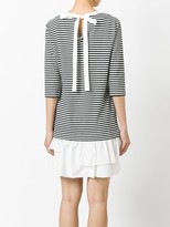 Thumbnail for your product : Boutique Moschino Striped Ruffle Hem Dress