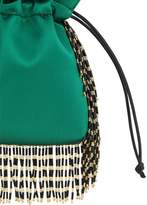 Thumbnail for your product : Les Petits Joueurs Nanotrilly Satin Clutch W/crystal Fringe