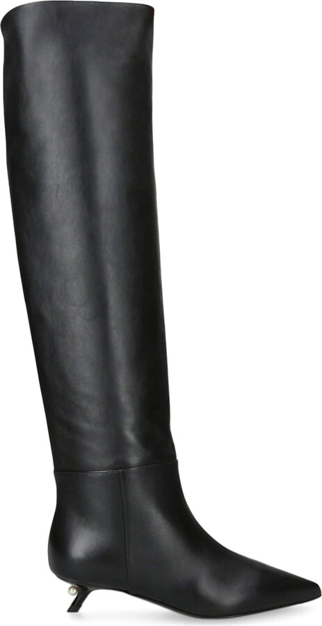 Alevì Leather Derby Knee-High Boots 35