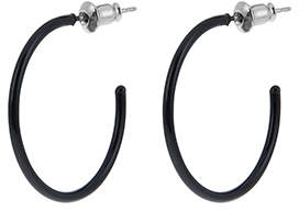 Accessorize Black Hoop Earrings