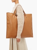 Thumbnail for your product : Jil Sander Oversized Smooth-leather Tote - Tan