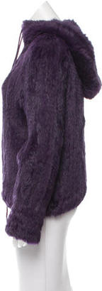 Adrienne Landau Knitted Fur Jacket