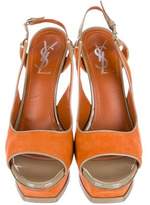 Thumbnail for your product : Saint Laurent Platform Slingback Sandals