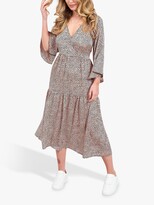 Thumbnail for your product : Little Mistress Tiered Spot Print Midaxi Dress, Multi