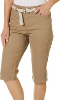 Thumbnail for your product : Gloria Vanderbilt Women's Plus Size Mila Belted Skimmer Short