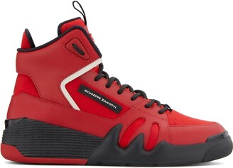 red high top giuseppes