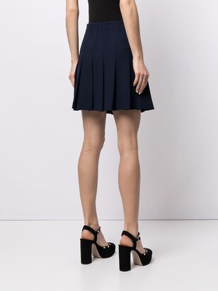 Alessandra Rich Pleated Mini Skirt