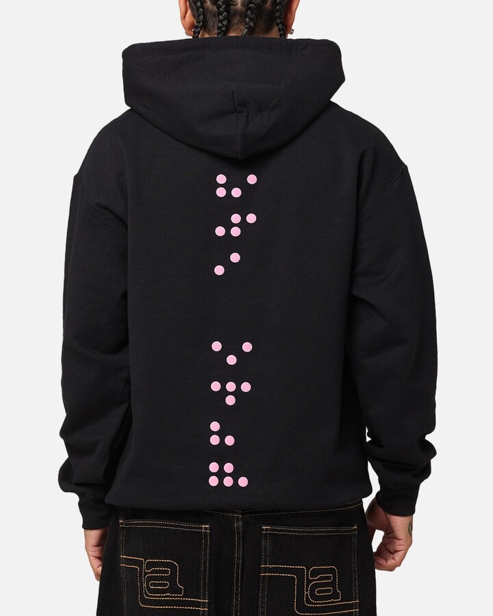 The Anti Order Men's Brail Hoodie - Black/pink