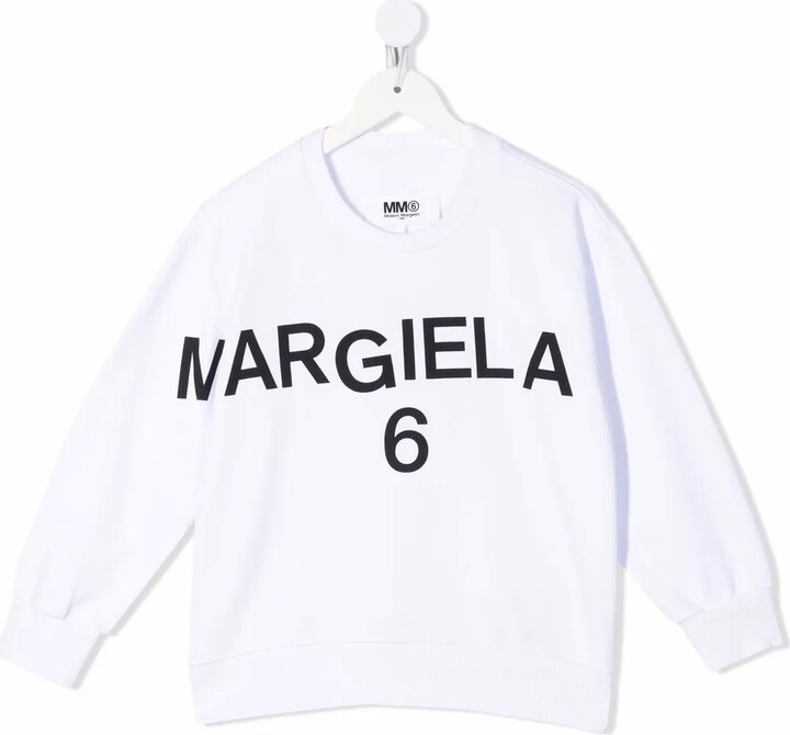 MM6 MAISON MARGIELA Kids Logo Print Sweatshirt