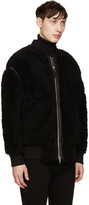 Thumbnail for your product : Diesel Black Gold Black Shearling Bomber Jacket