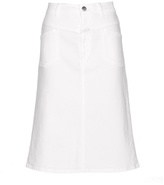 White Denim Skirt - ShopStyle