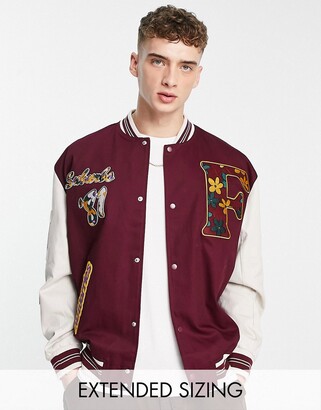 Theory Varsity Jacket in Leather & Suede - ShopStyle
