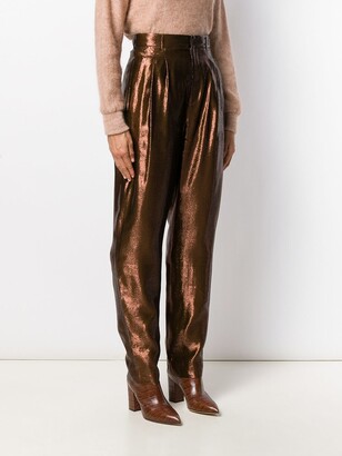 Indress Tapered Metallic Trousers