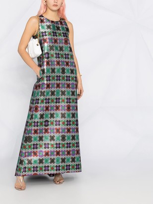 La DoubleJ Juno geometric-print dress